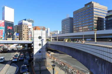 güzel şehir silueti, modern şehir konsepti arka planı