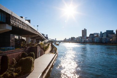 Modern şehir manzarası, şehir arka planı 