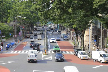 Tokyo, Japonya 'da sokak manzarası