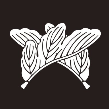 Geleneksel Japon aile arması illüstrasyonu