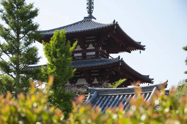 Традиционная Японская Архитектура Здание Храма — стоковое фото