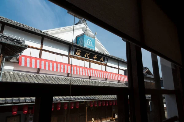Yachiyoza是一家被指定为国家重要文化财产的木制赌场 在日本熊本县山贺市参观 — 图库照片