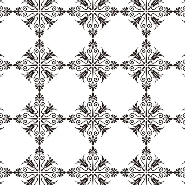 Zwart Wit Geometrisch Naadloos Patroon Abstract Achtergrond — Stockfoto