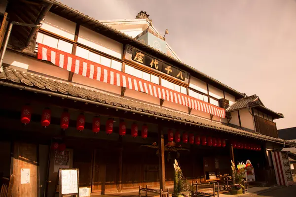 Yachiyoza Wooden Playhouse Designated National Important Cultural Property Visited Yamaga — Stock Photo, Image