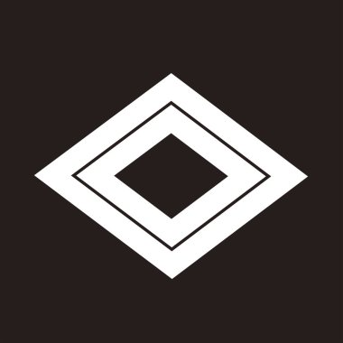 Geleneksel Japon aile arması illüstrasyonu