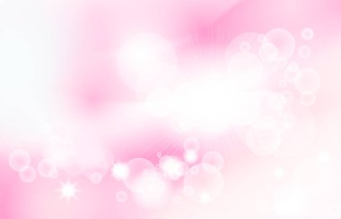 Bulanık renk efektli soyut pembe arkaplan, bulanık bokeh ışıkları.
