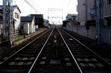 Japonya 'daki tren istasyonu.