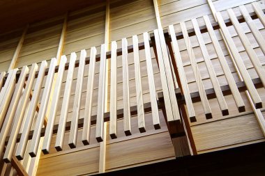 Şehrin modern mimarisi. Kapatın.