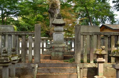 Güzel, tarihi bir Japon tapınağının huzurlu manzarası