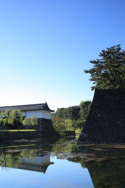 Tokyo, Japonya 'daki güzel imparatorluk sarayı..