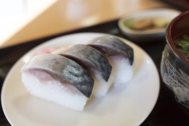 Lezzetli Asya yemekleri. Yakın çekim.