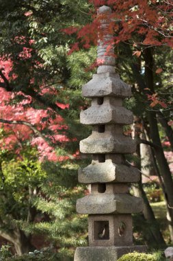 Yazın güzel Japon bahçesi 