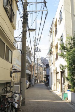 Şehir koridoru, iyi korunmuş Japon yapılarının çarpıcı bir koleksiyonu tarafından çerçevelenmiştir..