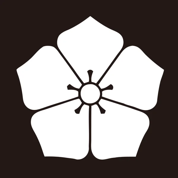 Ornamento Floral Abstrato Ilustração Preto Branco — Fotografia de Stock