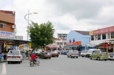 Kuah Town, Langkawi, Malezya 'da sokak manzarası