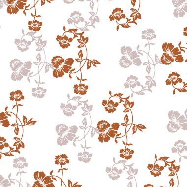 Güzel çiçeklerle kusursuz desen