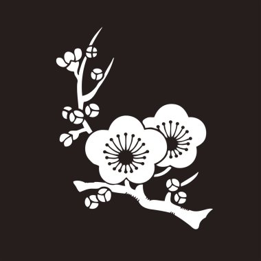 Basit çiçek tasarımı, minimalist çizim