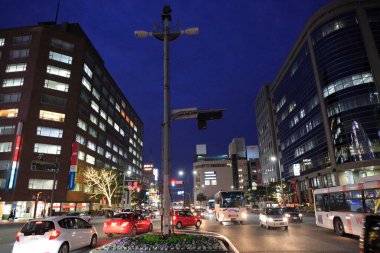 Şehrin gece manzarası, şehir geçmişi. 