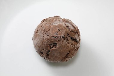 Lezzetli dondurmanın yakın plan görüntüsü.