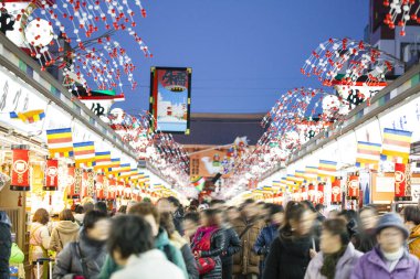 Japonya 'da Noel festivali manzarası