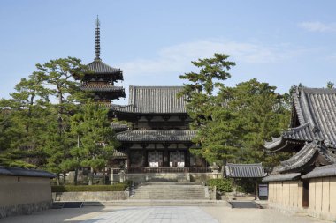 Kyoto, Japonya: Kyomizu 'nun güzel manzarası - Kyoto, Japonya' daki dera tapınağı