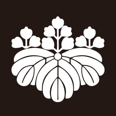 Geleneksel Japon aile arması illüstrasyonu