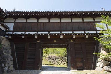 Tarihi bir Japon tapınağının güzel fotoğrafı.