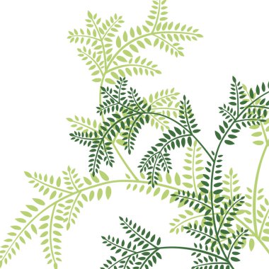 suluboya yeşil yapraklar. Kusursuz desen