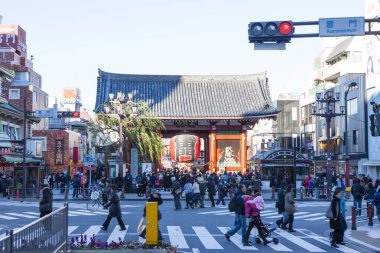 Japon kırmızı fenerleri açık hava görüntüsü