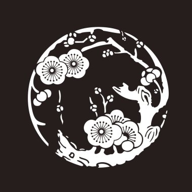 Basit çiçek tasarımı, minimalist çizim