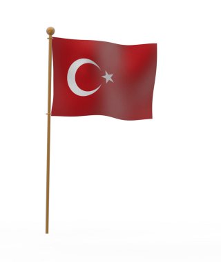 Hindi ulusal bayrağının 3D çizimi