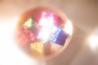 Hediye kutuları arka plan üzerinde