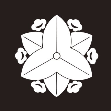 Geleneksel Japon aile arması illüstrasyonu