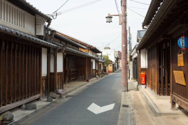 Japonya 'daki eski şehir manzarası