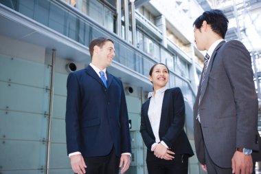 İş insanları ofis binası