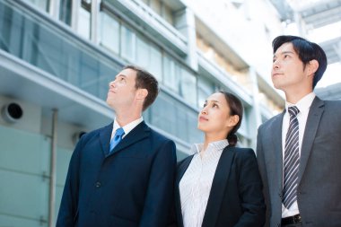 İş insanları ofis binası