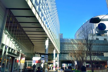 Tokyo, Japonya 'nın modern bölgesinde modern mimari.