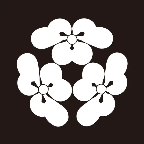 Ornamento Floral Abstrato Ilustração Preto Branco — Fotografia de Stock