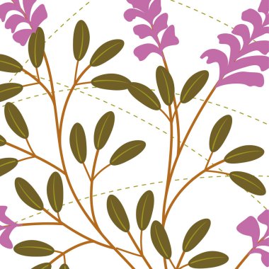 Kusursuz çiçek süsü arkaplanı 