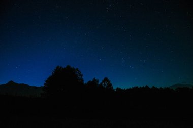 Yıldızlı gece gökyüzü