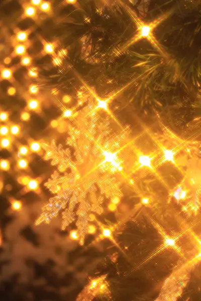 Rozproszone Boże Narodzenie Światła Abstrakcyjne Świąteczne Tło — Zdjęcie stockowe