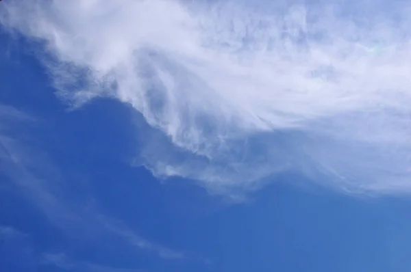 Vacker Blå Himmel Med Vita Moln Cloudscape Bakgrund — Stockfoto