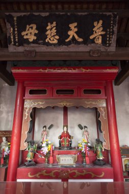 Japon tarihi tapınağı manzarası, Japonya