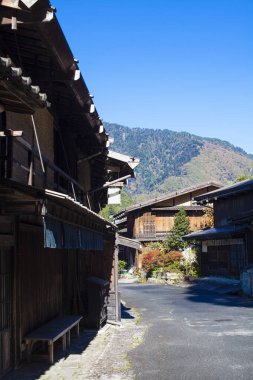 Tsumago-juku, Japonya 'nın Nagano ilinin Kiso Vadisi' ndeki tarihi posta kasabası.               