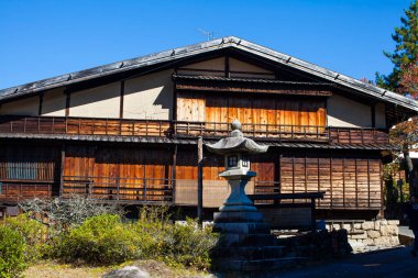 Japon geleneksel ahşap evi. 