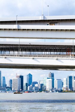 Modern şehir manzarası, şehir arka planı 
