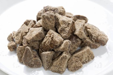 Esmer şekerin yakın çekimi, stüdyo çekimi..