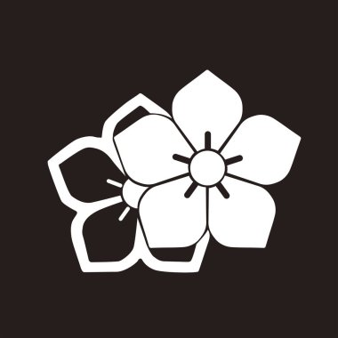 Geleneksel Japon aile arması illüstrasyonu