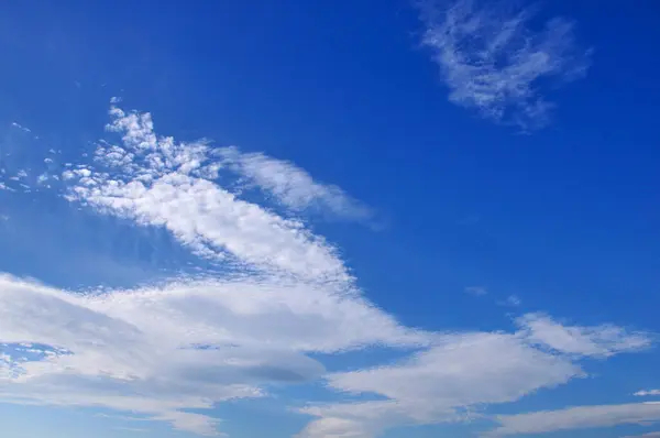 Vacker Blå Himmel Med Vita Moln Cloudscape Bakgrund — Stockfoto