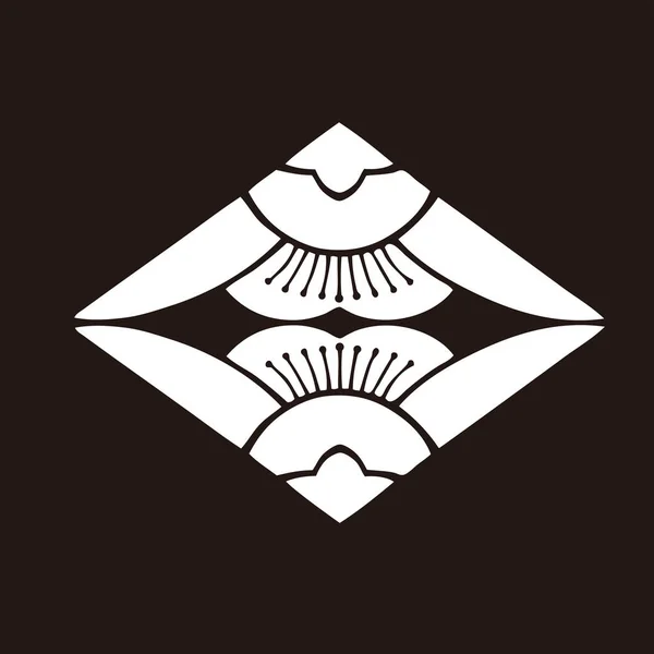 Abstract Floral Logo Black White Illustration — Stock Photo, Image
